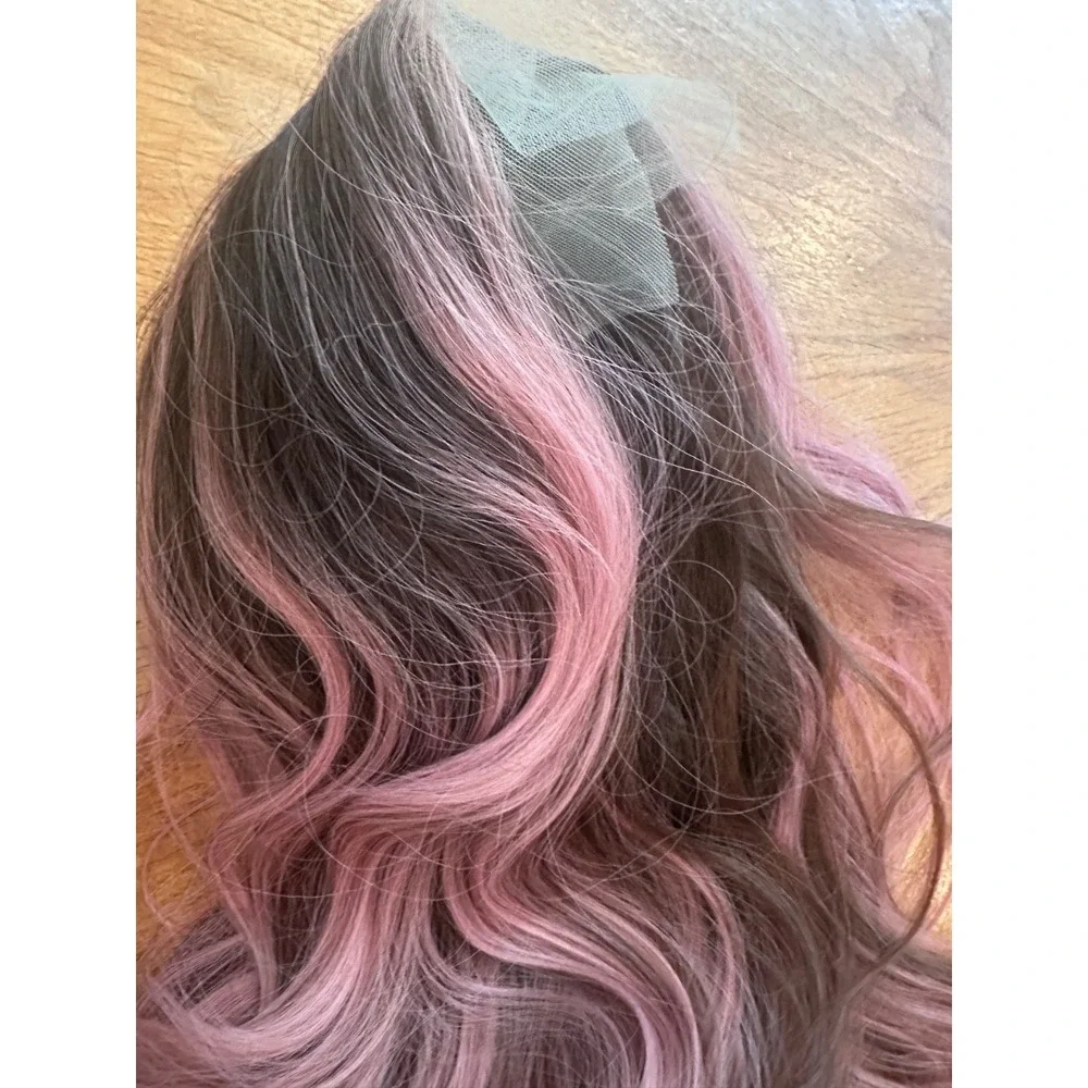 CSC - Angie Antique Rose Standard Pink Brunette New NWOT Chelsey Smith Wig Curl